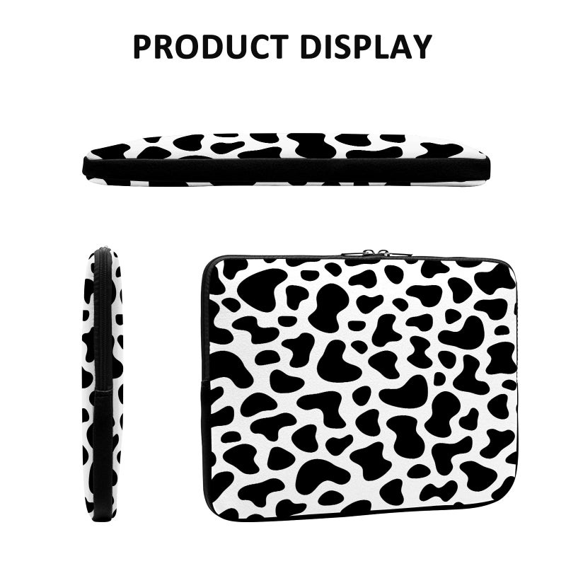 SAPOY Laptop Sleeve Case Cow Print Notebook Computer Cover Bag Compatible 13-15 Inch Laptop - Image 3